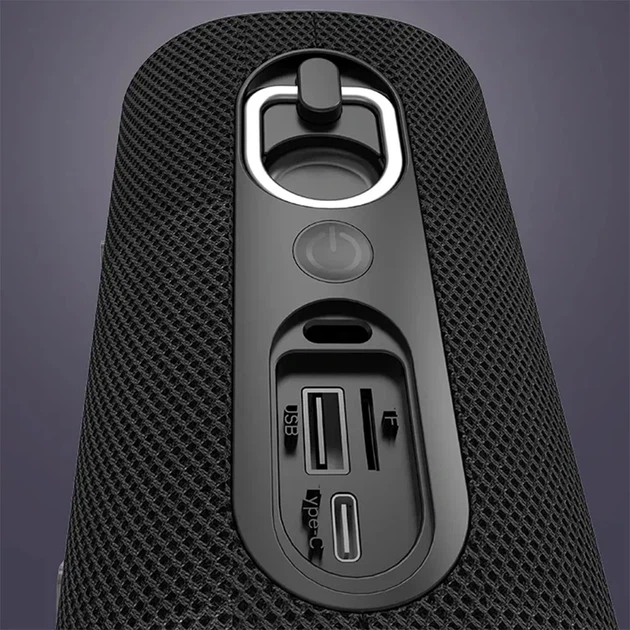 Bluetooth колонка Aspor A679 (15W)- чорний - Фото 3 Bluetooth колонка Aspor A679 (15W)- чорний - изображение 3