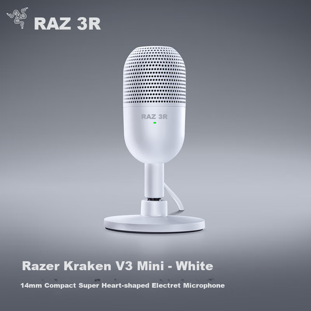Микрофон Razer Seiren V3 Mini RGB White - изображение 3