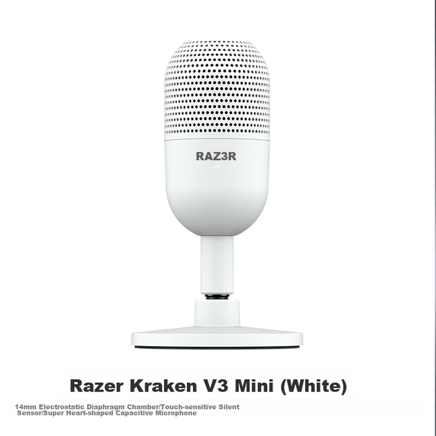 Микрофон Razer Seiren V3 Mini RGB White - изображение 2
