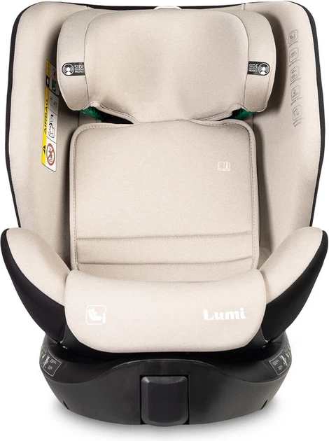 Автокрісло Caretero Lumi I-Size Isofix обертове бежеве 40–150 см (5903076322920) - зображення 5