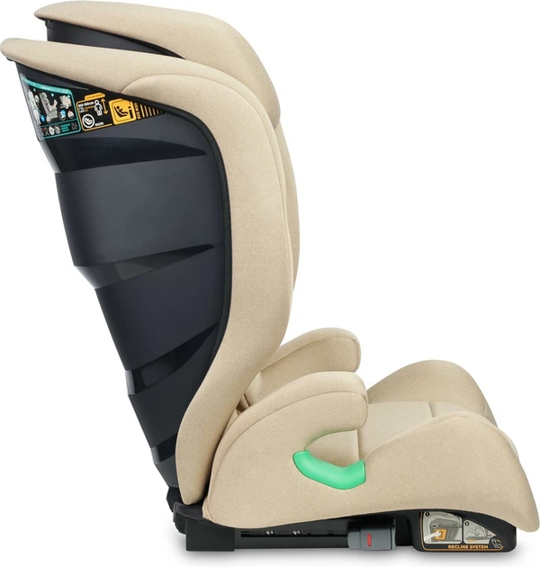 Автокрісло Caretero Nimbus i-Size Isofix універсальне 2 в 1 бежеве 100–150 см (5903076323293) - зображення 7
