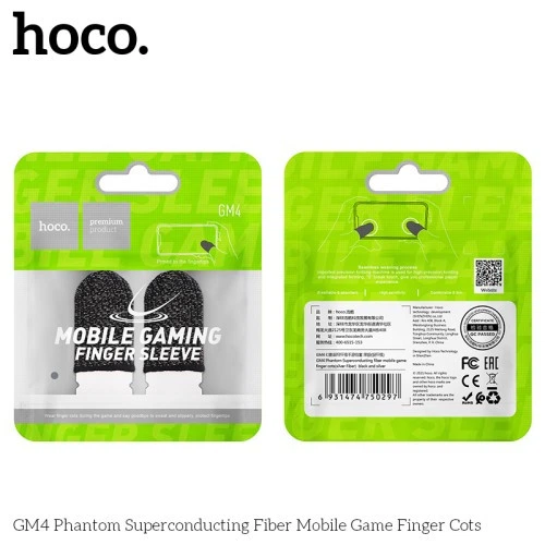 Напальчники для игры HOCO GM4 Phantom Черный - Фото 1 Напальчники для игры HOCO GM4 Phantom Черный - изображение 1