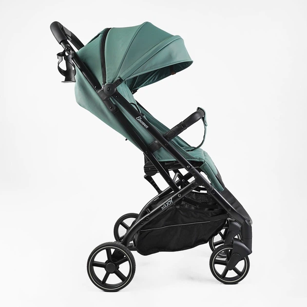 Коляска прогулочная детская JOY "Elegans" (A-40481) зеленая - изображение 5