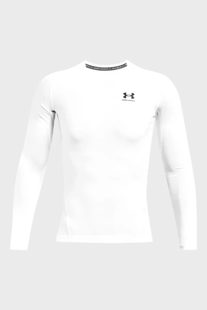 Чоловічий білий лонгслів UA HG Armour Comp Under Armour M 1361524-100 - Фото 5 Чоловічий білий лонгслів UA HG Armour Comp Under Armour M 1361524-100 - изображение 5