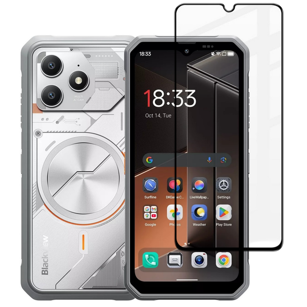 Защитное стекло Fiji Premium для Blackview Fort 100 полная проклейка Anti-Static черный - Фото 1 Защитное стекло Fiji Premium для Blackview Fort 100 полная проклейка Anti-Static черный - изображение 1