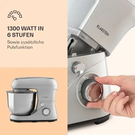 Кухонний комбайн тістоміс Klarstein Bella Pico 2G (10036469) - зображення 3