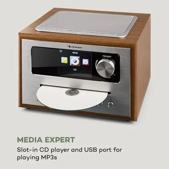 Радіо-інтернет Auna Silver Star CD Cube (10033003) - зображення 4