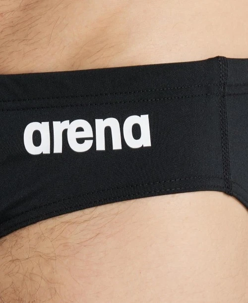 Плавки пляжні чоловічі Arena M Solid Brief Black-White 2A254 (розмір UK26/F65) - изображение 4