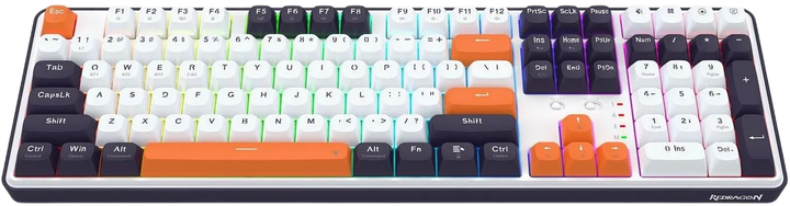 Klawiatura bezprzewodowa Redragon K689WBO-RGB-PRO Wyvern Pro (6950376726087) - obraz 4
