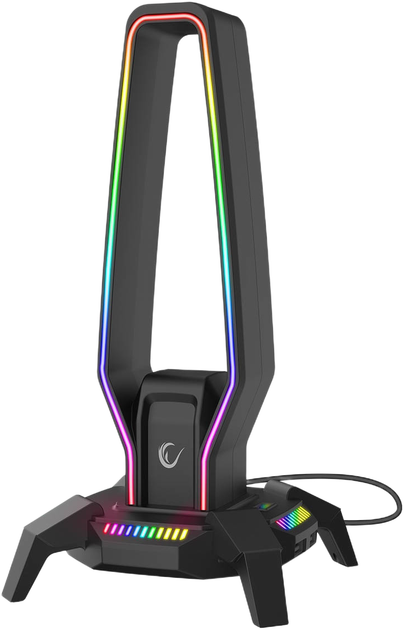 Підставка для навушників Rampage Igris RGB USB-C Black (8680096149702) - зображення 3