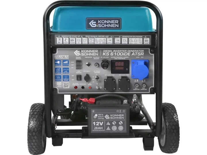 Інверторний дизельний генератор Konner&Sohnen KS 6100iDЕ ATSR - изображение 4