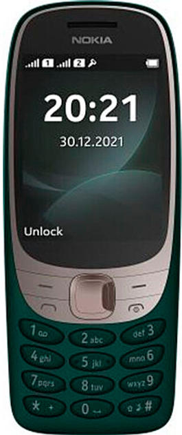 Телефон 2.8" Nokia 6310 / 16/16Mb / 2G / 2-SIM / Bluetooth 5.0 / FM / Камера 0.3Мп / 1150мАг / SD-слот / Ліхтарик / Англійська мова / Зелений b6 - зображення 2