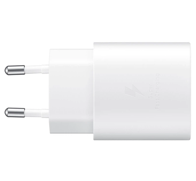 Сетевое зарядное устройство Sumsung USB-C 25W быстрая зарядка PD Fast Charging No Logo Белый - изображение 3