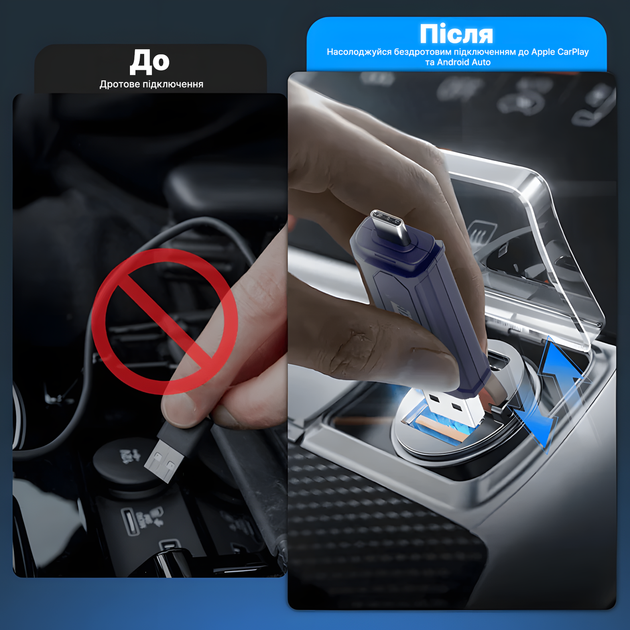 Адаптер CarlinKit Mini 5.0 2air для беспроводного Apple CarPlay / Android Auto - изображение 6