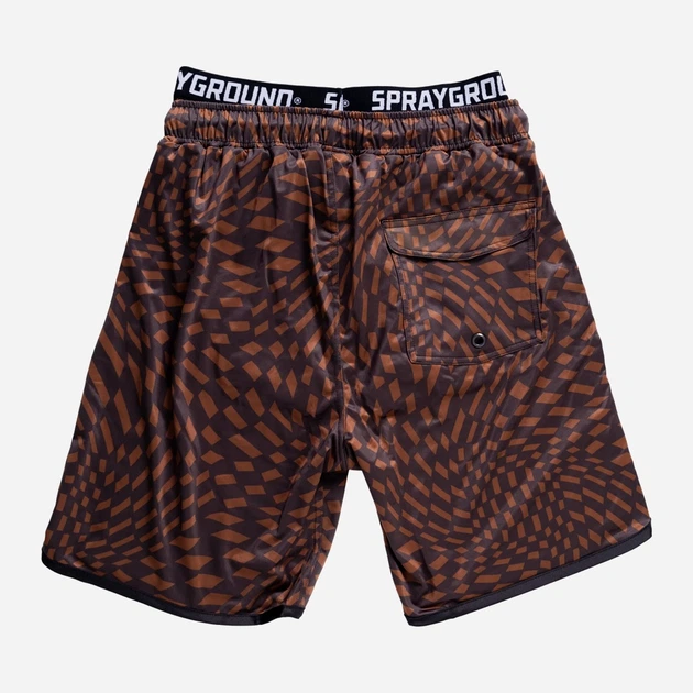 Шорти пляжні чоловічі Sprayground Trippy Henny SP048HEN M Коричневі (800070323968) - зображення 2