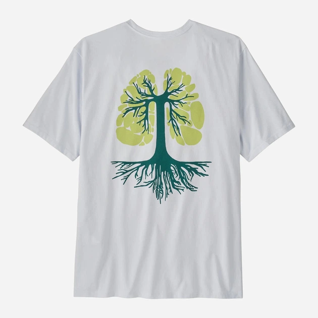 Футболка бавовняна довга чоловіча Patagonia M'S Run Like Roots Responsibili 37874 WHI XL Біла (800070352482) - зображення 5