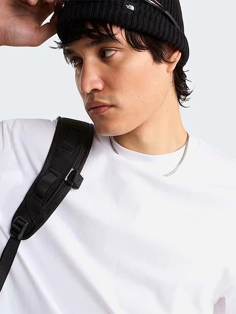 Футболка бавовняна довга чоловіча The North Face M Tnf Essential Simple Dome NF0A8EVWFN4 S Біла (800070354823) - зображення 6