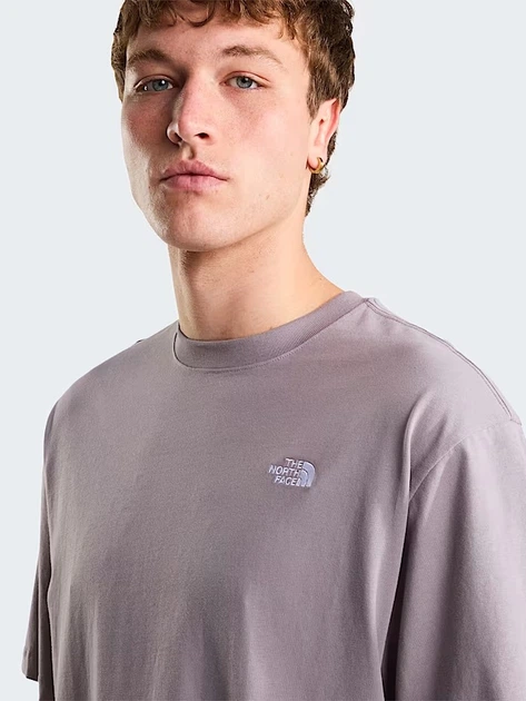 Футболка бавовняна довга чоловіча The North Face M Tnf Essential Simple Dome NF0A8EVWG7O S Сіра (800070354827) - зображення 5
