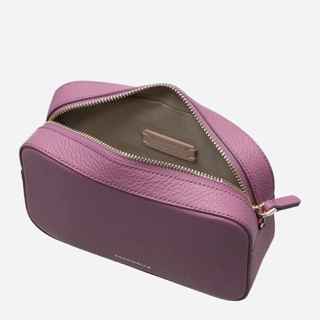 Torebka crossbody damska skórzana małą Coccinelle Tebemini E5MN555I101 P19 Fioletowa (800070354155) - obraz 4