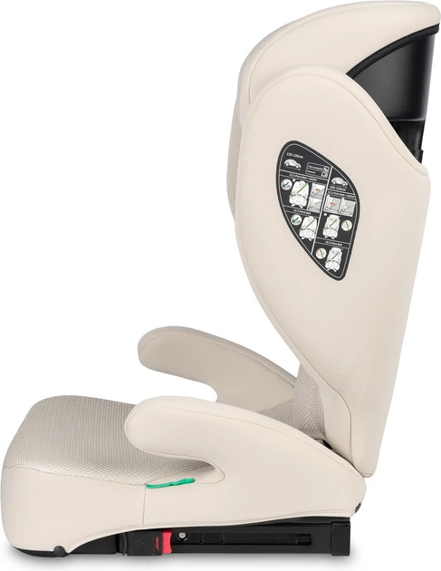 Fotelik samochodowy Caretero Breezy Fix I-Size Isofix beżowe 100–150 cm (5903076323590) - obraz 7