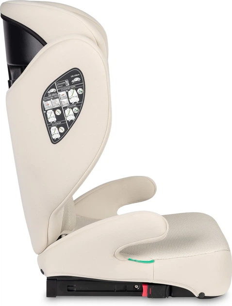 Fotelik samochodowy Caretero Breezy Fix I-Size Isofix beżowe 100–150 cm (5903076323590) - obraz 8