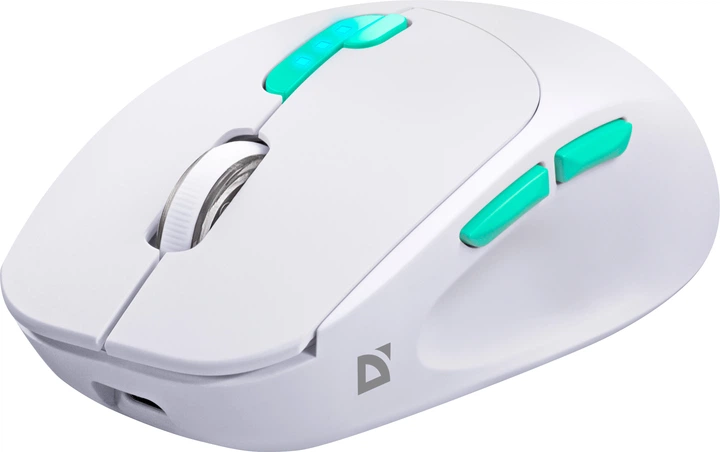 Mysz Defender Nitta MM-307 Wireless/Bluetooth White (4745090825459) - obraz 4
