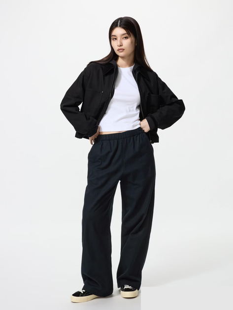 Штани Uniqlo розмір XXL чорні (478849) - Фото 1 Штани Uniqlo розмір XXL чорні (478849) - зображення 1