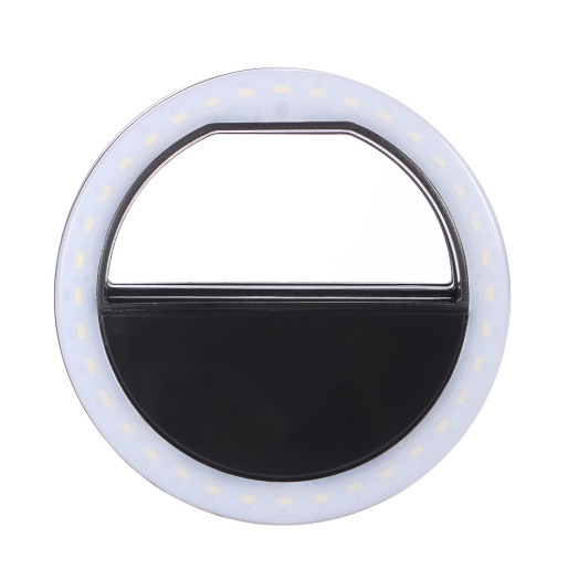 Селфи кільце універсальне Ring Light USB чорний RK-12 з підсвічуванням - Фото 1 Селфи кільце універсальне Ring Light USB чорний RK-12 з підсвічуванням - зображення 1