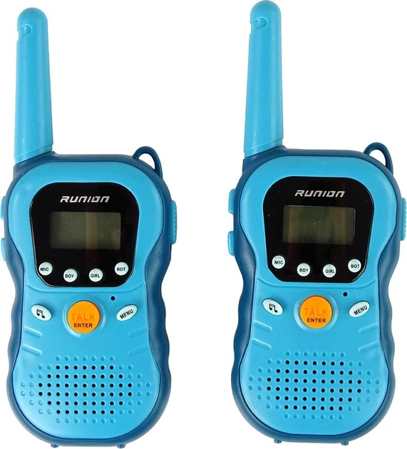 Krótkofalówki walkie-talkie LEAN Toys 2 szt. Niebieskie 15680 (5905679072011) - obraz 2