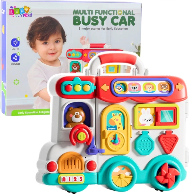 Інтерактивна машинка LEAN Toys Busy Car зі світловими та звуковими ефектами 22670 (5905991050193) - зображення 2