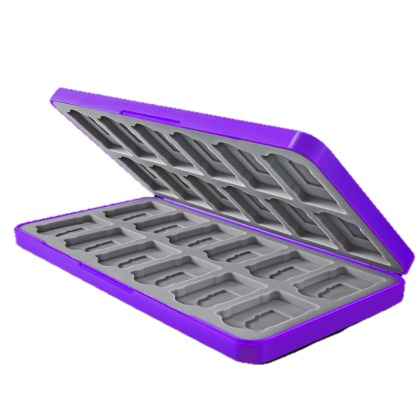 Etui na karty gier Nintendo Switch Funlab 24 sloty Fioletowe HRF1335 (6978095910693) - obraz 2
