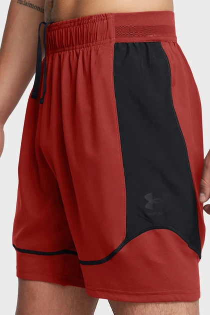 Чоловічі бордові шорти UA M's Ch. Pro Train Short Under Armour S 1379453-840 - Фото 4 Чоловічі бордові шорти UA M's Ch. Pro Train Short Under Armour S 1379453-840 - изображение 4