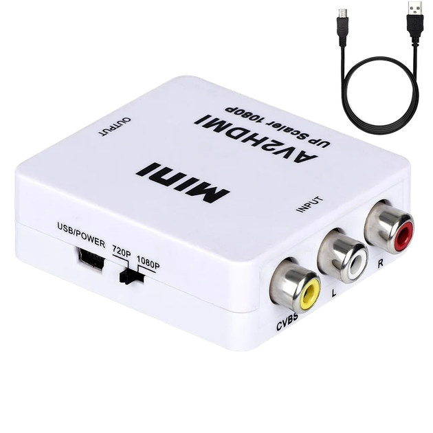 Перехідник RCA (тюльпан) у HDMI av2hdmi upscaler 77278 - изображение 3