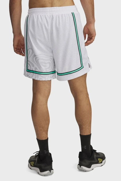 Чоловічі білі шорти Zone Pro 7 Mesh Shrt 7 Mesh Prntd Under Armour SM 6000365-100 - изображение 3