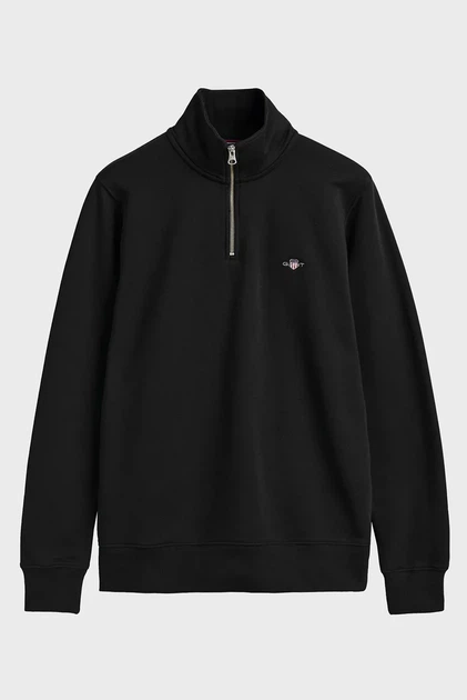 Чоловіча чорна спортивна кофта REG SHIELD HALF ZIP Gant S 2008005 - изображение 5