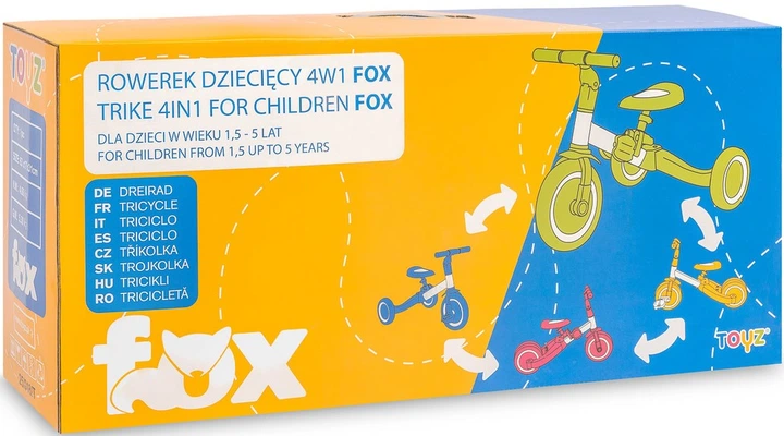 Триколісний велосипед Toyz Fox 4 в 1 Бежевий (5903076322272) - зображення 7