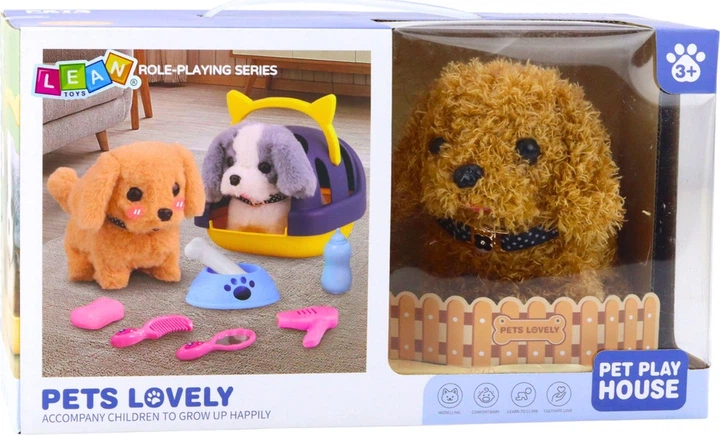 Інтерактивний песик LEAN Toys Пудель ходить та гавкає 23630 (5905991072362) - зображення 4