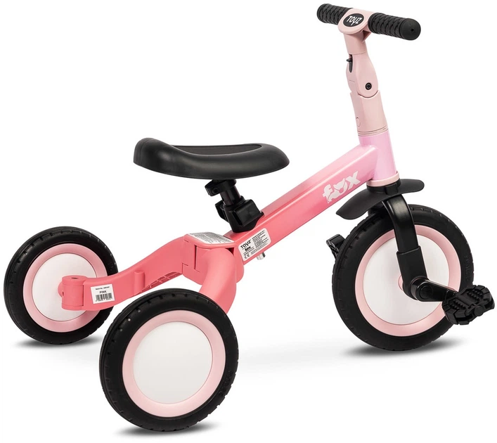 Rowerek trójkołowy Toyz Fox 4 w 1 Różowy (5903076322319) - obraz 7