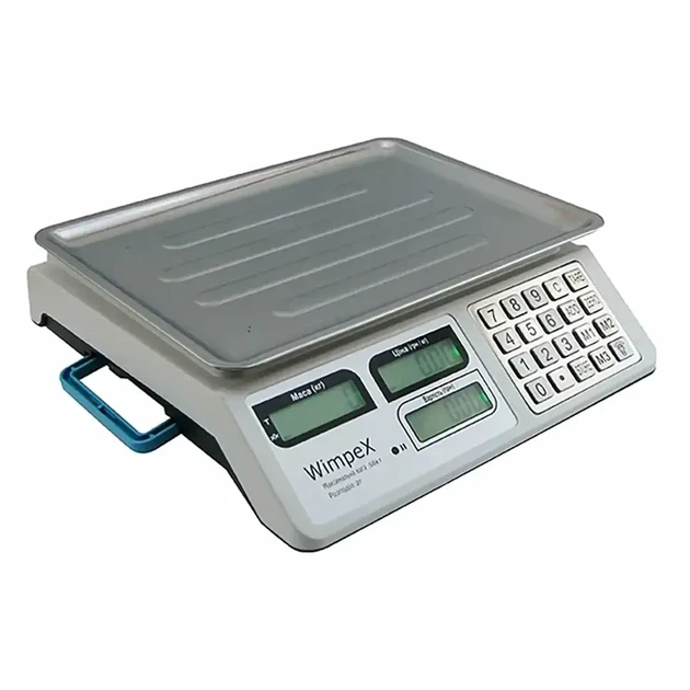 Весы торговые электронные до 50 кг с аккумулятором и адаптером Wimpex WX-5004 размер платформы 25х35 см - Фото 2 Весы торговые электронные до 50 кг с аккумулятором и адаптером Wimpex WX-5004 размер платформы 25х35 см - изображение 2