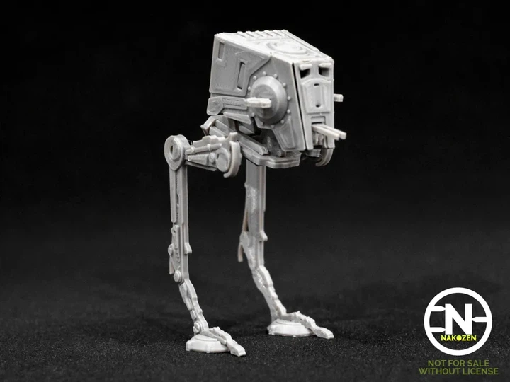 Збірна модель крокохода AT-ST Walker з всесвіту Star Wars у форматі кіт-карти. Aivory - изображение 2