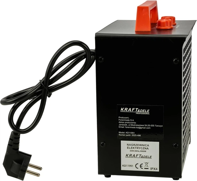 Электрический обогреватель KRAFT&DELE KD11991 – 3500 Вт - изображение 4