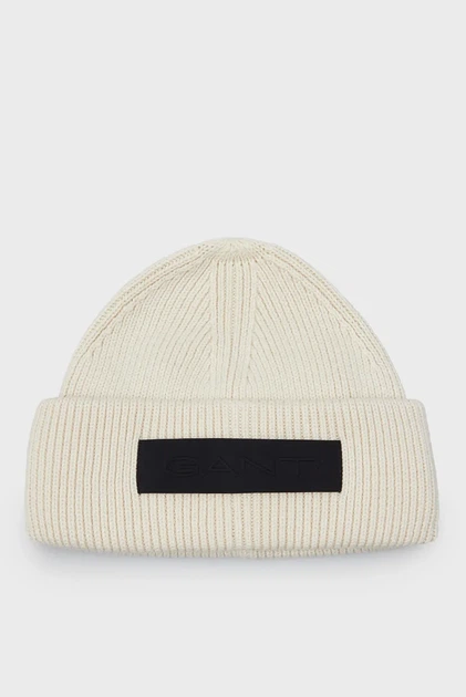 Чоловіча перлова шапка RIBBED BEANIE Gant OS 9910024 - Фото 1 Чоловіча перлова шапка RIBBED BEANIE Gant OS 9910024 - изображение 1