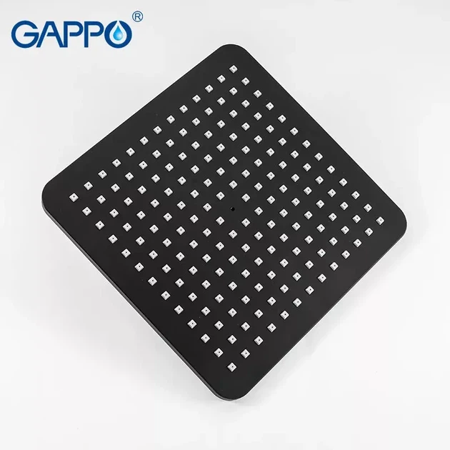 Душова система Gappo з термостатом, латунь, чорний матовий (G2491-6) - зображення 6