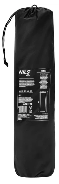 Килимок самонадувний Nils Camp Чорний NC4050 (5908261688423) - зображення 4