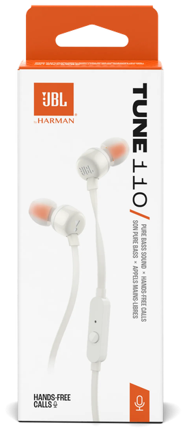Гарнітура JBL TUNE 110 ECO White (JBLT110WHTE) (7261420) - изображение 2