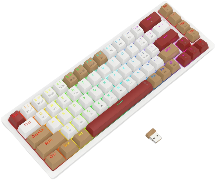 Клавіатура бездротова Redragon K677WLR-RGB-PRO Rammus (6950376721655) - зображення 5