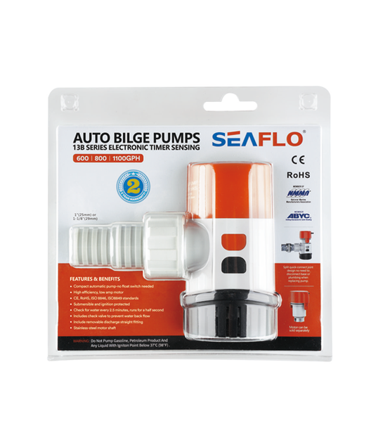 Автоматическая трюмная помпа SEAFLO 800 GPH (SFBP1-G800-13B) 12V - изображение 4