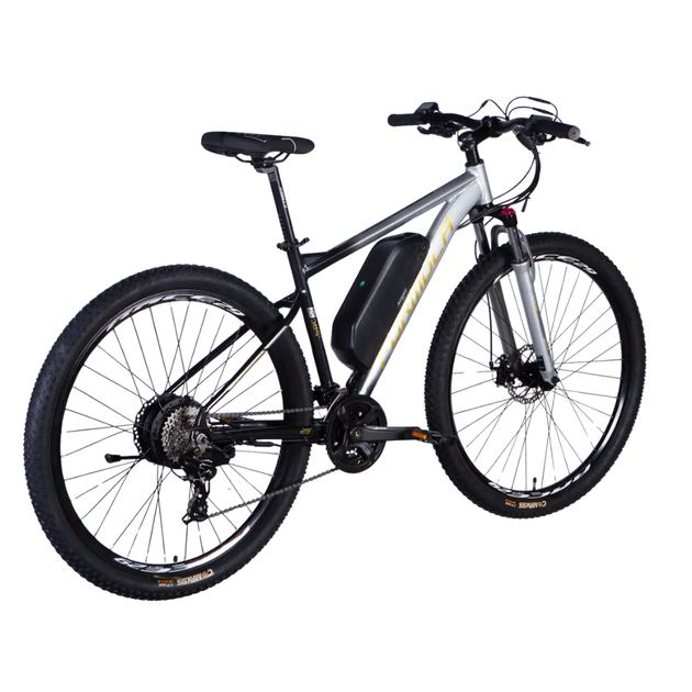 Велосипед з електроприводом 29" AL Formula eF-1 DD CS рама-21" / 18,5" 48B 17.5А*ч 500Вт сріблясто-чорний - зображення 4