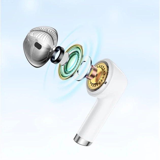 Бездротові Bluetooth навушники Remax 1 X-iron Series AlloyBuds |Bluetooth 5.3, 25/200mAh, до 4 годин роботи, вбудований мікрофон з шумоподавленням ENC, швидка зарядка, сенсорне керування, захист IPX4| Срібний - Фото 2 Бездротові Bluetooth навушники Remax 1 X-iron Series AlloyBuds |Bluetooth 5.3, 25/200mAh, до 4 годин роботи, вбудований мікрофон з шумоподавленням ENC, швидка зарядка, сенсорне керування, захист IPX4| Срібний - зображення 2