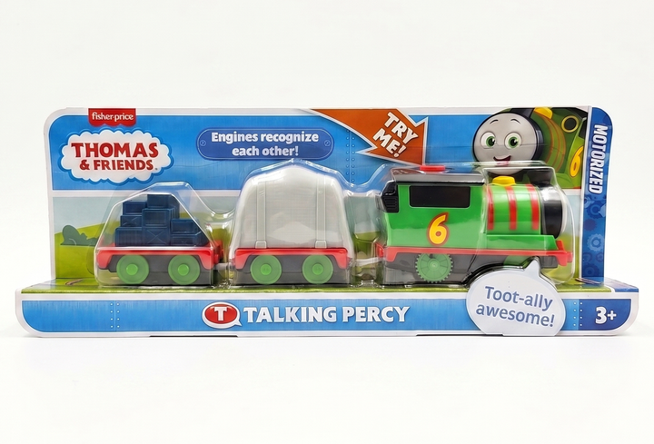 Моторизованный говорящий поезд Перси из Паровозик Томас и друзья Thomas & Friends Motorized Talking Percy Engine (HTN57) - Фото 1 Моторизованный говорящий поезд Перси из Паровозик Томас и друзья Thomas & Friends Motorized Talking Percy Engine (HTN57) - изображение 1